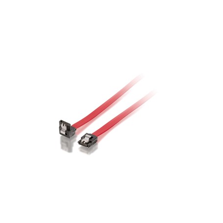 Equip Cable Serial ATA II 2x SATA de 7 Pines - Longitud 0.3m - Clip de Seguridad - Tasa de Transferencia de hasta 3Gb