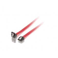 Equip Cable Serial ATA II 2x SATA de 7 Pines - Longitud 0.3m - Clip de Seguridad - Tasa de Transferencia de hasta 3Gb