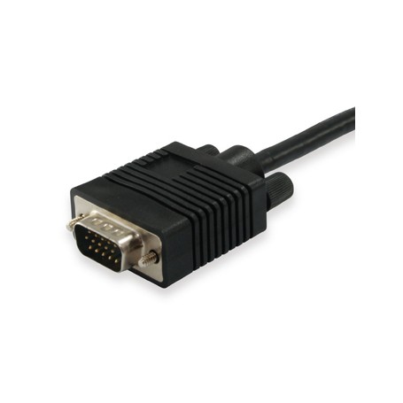 Equip Cable VGA Alargador Macho/Hembra - Longitud 10m - Color Negro