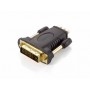 Equip Adaptador HDMI Hembra a DVI Macho - Conectores Dorados - Tornillos Moleteados - Admite una Resolucion de hasta 1920 x 1200