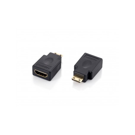 Equip Adaptador HDMI Tipo C Macho a HDMI Tipo A Hembra - Conectores Dorados
