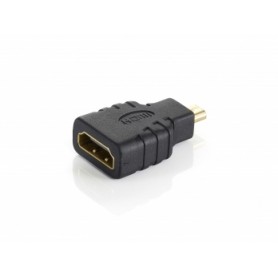 Equip Adaptador Micro HDMI Macho a HDMI Hembra - Conectores Dorados