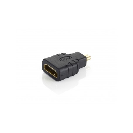 Equip Adaptador Micro HDMI Macho a HDMI Hembra - Conectores Dorados