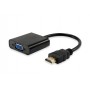 Equip Adaptador HDMI Macho a VGA Hembra + Audio Jack 3.5mm