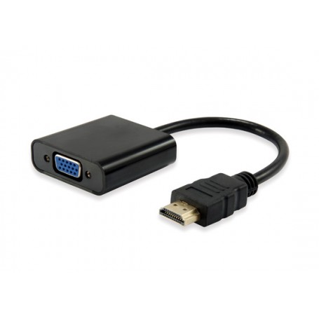 Equip Adaptador HDMI Macho a VGA Hembra + Audio Jack 3.5mm