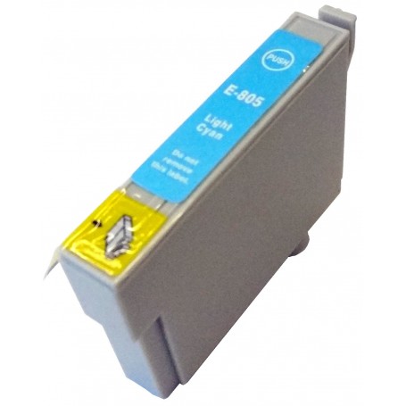 Cartucho sustituto Cyan claro EPSON 0805, reemplaza al T0805, 14ml de capacidad