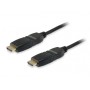 Equip Cable HDMI 1.4 Macho/Macho Acodable y Gitatorio 180º - Ancho de Banda hasta 18 Gbps. - Alta Velocidad - Longitud 3 m.