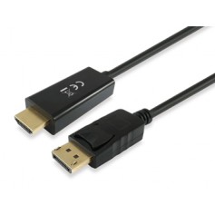 Equip Cable DisplayPort Macho a HDMI Macho - Soporta Resolucion de 4K / 30Hz - Longitud 2 m.