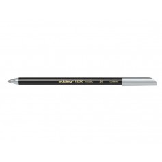 Edding 1200 Rotulador - Punta Redonda - Trazo 1mm - Tinta con Base de Agua - Color Plata