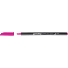 Edding 1200 Rotulador - Punta Redonda - Trazo 1mm - Tinta con Base de Agua - Color Rosa Neon
