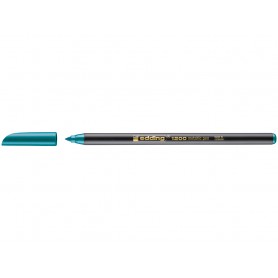 Edding 1200 Rotulador - Punta Redonda - Trazo 1mm - Tinta con Base de Agua - Color Verde Metalizado