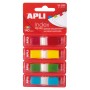 Apli Indices Adhesivos Film Zigzag 45x12mm 4 Dispensadores de 35 Indices de 4 Colores - Faciles de Aplicar - Adhesivo de Calidad