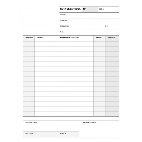 Apli Talonario Entrega 1/4 Duplicado Natural - Formato 1/4 - Papel Autocopiativo - Numeracion Secuencial - 50 Juegos por Talonar