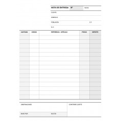 Apli Talonario Entrega 1/4 Duplicado Natural - Formato 1/4 - Papel Autocopiativo - Numeracion Secuencial - 50 Juegos por Talonar