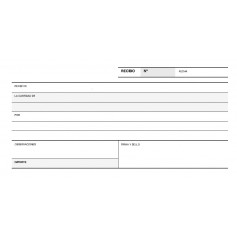 Apli Talonario Recibo 1/3 Apaisado Duplicado A-60 - Formato Apaisado - 3 Copias - Papel Autocopiativo - Blanco