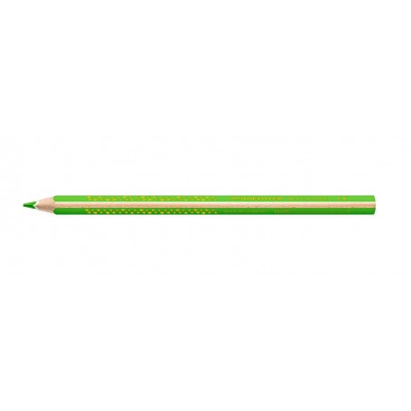 Staedtler Jumbo Noris 128 Lapiz Triangular de Color - Mina de 4mm - Resistencia a la Rotura - Diseño Ergonomico - Color Verde Cl
