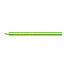 Staedtler Jumbo Noris 128 Lapiz Triangular de Color - Mina de 4mm - Resistencia a la Rotura - Diseño Ergonomico - Color Verde Cl