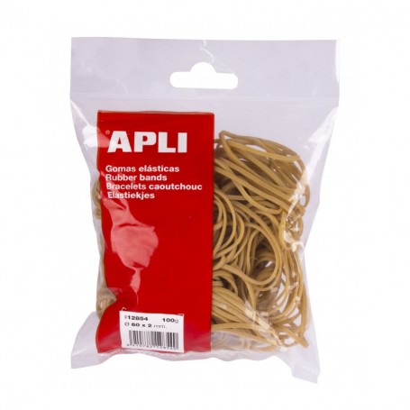 Apli Gomas Elasticas Ø 60 x 2 mm - Alta Calidad - Bolsa con 100g
