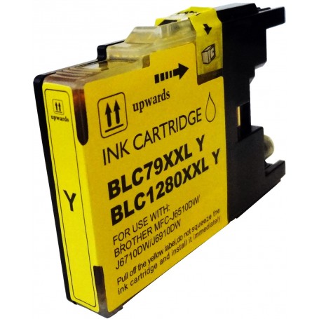 Brother LC1280Y Amarillo cartucho sustituto, reemplaza al LC-1280 Y, XXL ultra alta capacidad