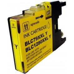 Brother LC1280Y Amarillo cartucho sustituto, reemplaza al LC-1280 Y, XXL ultra alta capacidad