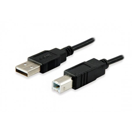 Equip Cable de Impresora USB-A 2.0 Macho a USB-B Macho 5m