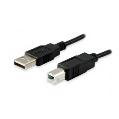 Equip Cable de Impresora USB-A 2.0 Macho a USB-B Macho 5m