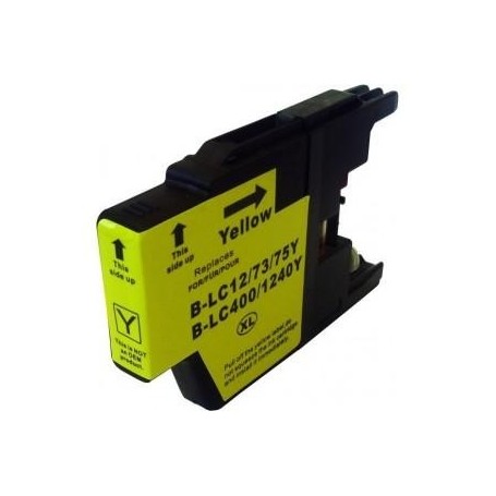 Brother LC1240Y y LC1220Y Amarillo cartucho sustituto, reemplaza al LC-1240 Y y LC-1220 Y, XL alta capacidad