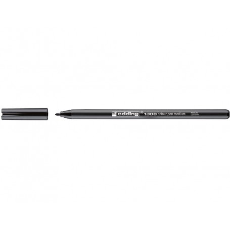 Edding 1300 Rotulador - Punta Redonda - Trazo 2 mm. - Tinta con Base de Agua - Color Negro