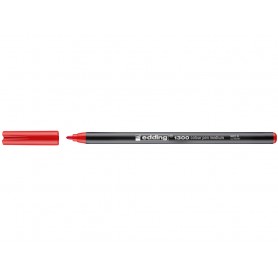 Edding 1300 Rotulador - Punta Redonda - Trazo 2 mm. - Tinta con Base de Agua - Color Rojo