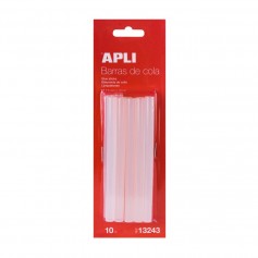 Apli Recambios barras de Cola Termofusible - Ø 7,5 mm x 10 cm - 10 Barras