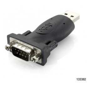 Equip Adaptador USB A 2.0 a Serie DB9 RS-232 - Compatible con WIN XP, 7, 8, 10 LINUX MAC OS