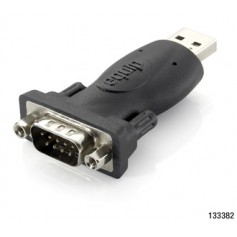 Equip Adaptador USB A 2.0 a Serie DB9 RS-232 - Compatible con WIN XP, 7, 8, 10 LINUX MAC OS