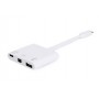 Equip Adaptador USB-C Macho a Mini DisplayPort Hembra / USB-C Hembra / USB-A Hembra 3.0