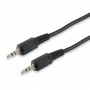 Equip Cable Audio Estereo Jack 3.5mm Macho a Jack 3.5mm Macho - Longitud 2.5m - Color Negro