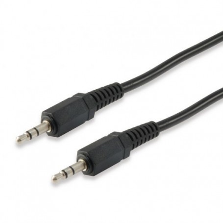 Equip Cable Audio Estereo Jack 3.5mm Macho a Jack 3.5mm Macho - Longitud 2.5m - Color Negro