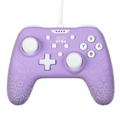 Konix Geek Star Amethyst Mando/Gamepad USB - Compatible con Nintendo Switch y PC - 13 Botones - Agarres Antideslizantes - Cable 