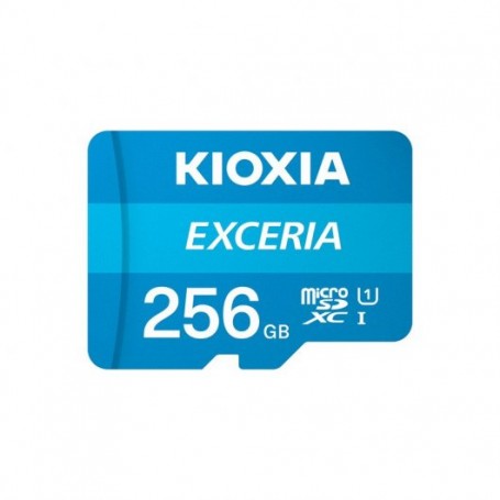 Kioxia Exceria Tarjeta Micro SDXC 256GB UHS-I Clase 10 con Adaptador