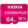Kioxia Exceria Plus Tarjeta Micro SDXC 64GB UHS-I U3 V30 A1 Clase 10 con Adaptador