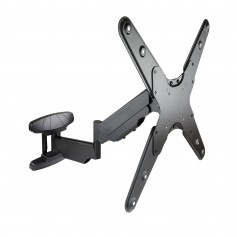 Tooq Soporte de Pared con Brazo Articulado para TV de 23"-55" - Giratorio e Inclinable - Piston de Gas - Peso Max 30kg - VESA 40