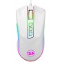 Redragon M711 Cobra White Raton Gaming USB 1000dpi - 7 Botones Programables - Iluminacion RGB - Uso Diestro - Cable Trenzado de 