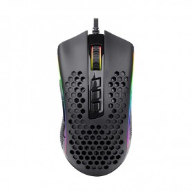 Redragon Storm Elite M988 Raton Gaming USB 32000dpi - 8 Botones Programables - Carcasa Panal Perforado - Iluminacion RGB Chroma