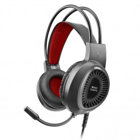 Mars Gaming MH120 Auriculares Gaming con Microfono Flexible - Diadema Ajustable - Almohadillas Acolchadas - Control en Auricular