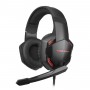 Mars Gaming MHX PRO 7.1 Auriculares Gaming 7.1 DSP USB con Microfono Plegable - Iluminacion LED Roja - Almohadillas con Memory F