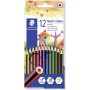 Staedtler Noris Colour 185 Pack de 12 Lapices Hexagonales de Colores - Fabricados en Wopex - Muy Resistentes - Madera de Fuentes