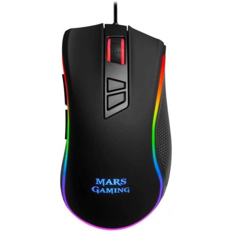 Mars Gaming MM218 Raton Gaming USB 10000dpi - 6 Botones - Iluminacion RGB Chroma - Uso Diestro