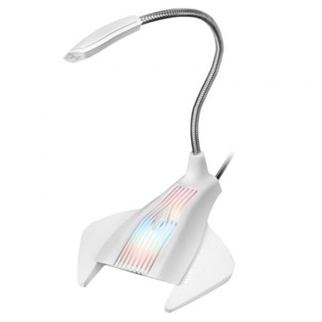 Mars Gaming MMiC Microfono de Mesa con Cuello Flexible USB - Iluminacion RGB - Boton Silencio - Cable de 1.50m