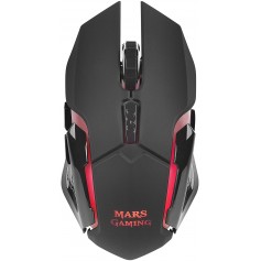 Mars Gaming MMW Raton Gaming Inalambrico USB 3200dpi - 6 Botones - Iluminacion RGB Flow - Uso Diestro