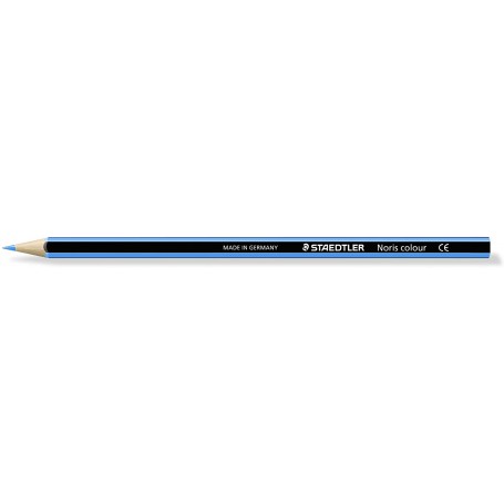 Staedtler Noris Colour 185 Lapiz Hexagonal de Color - Resistencia a la Rotura - Material Wopex - Color Azul Claro