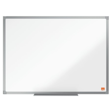 Nobo Essence Pizarra Magnetica de Acero 600x450mm - Marco de Aluminio Anodizado - Bandeja para Rotuladores - Color Blanco