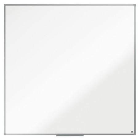 Nobo Essence Pizarra Magnetica de Acero 1200x1200mm - Marco de Aluminio Anodizado - Bandeja para Rotuladores - Color Blanco